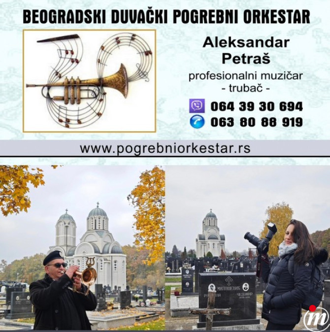 Solo truba, violina, harmonika, crkveni hor orkestar za sahrane pogrebe