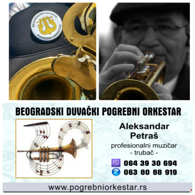 Solo truba, violina, harmonika, crkveni hor orkestar za sahrane pogrebe