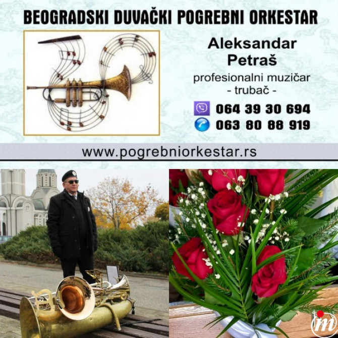 Solo truba, violina, harmonika, crkveni hor orkestar za sahrane pogrebe