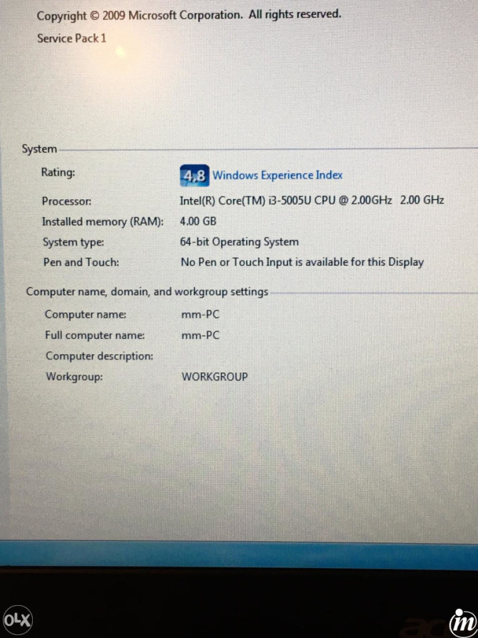 Laptop Acer Aspire E15