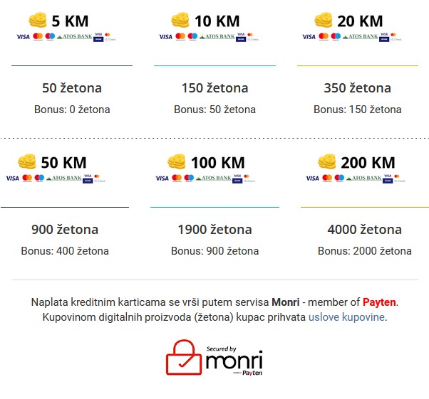 plaćanje kreditnim karticama